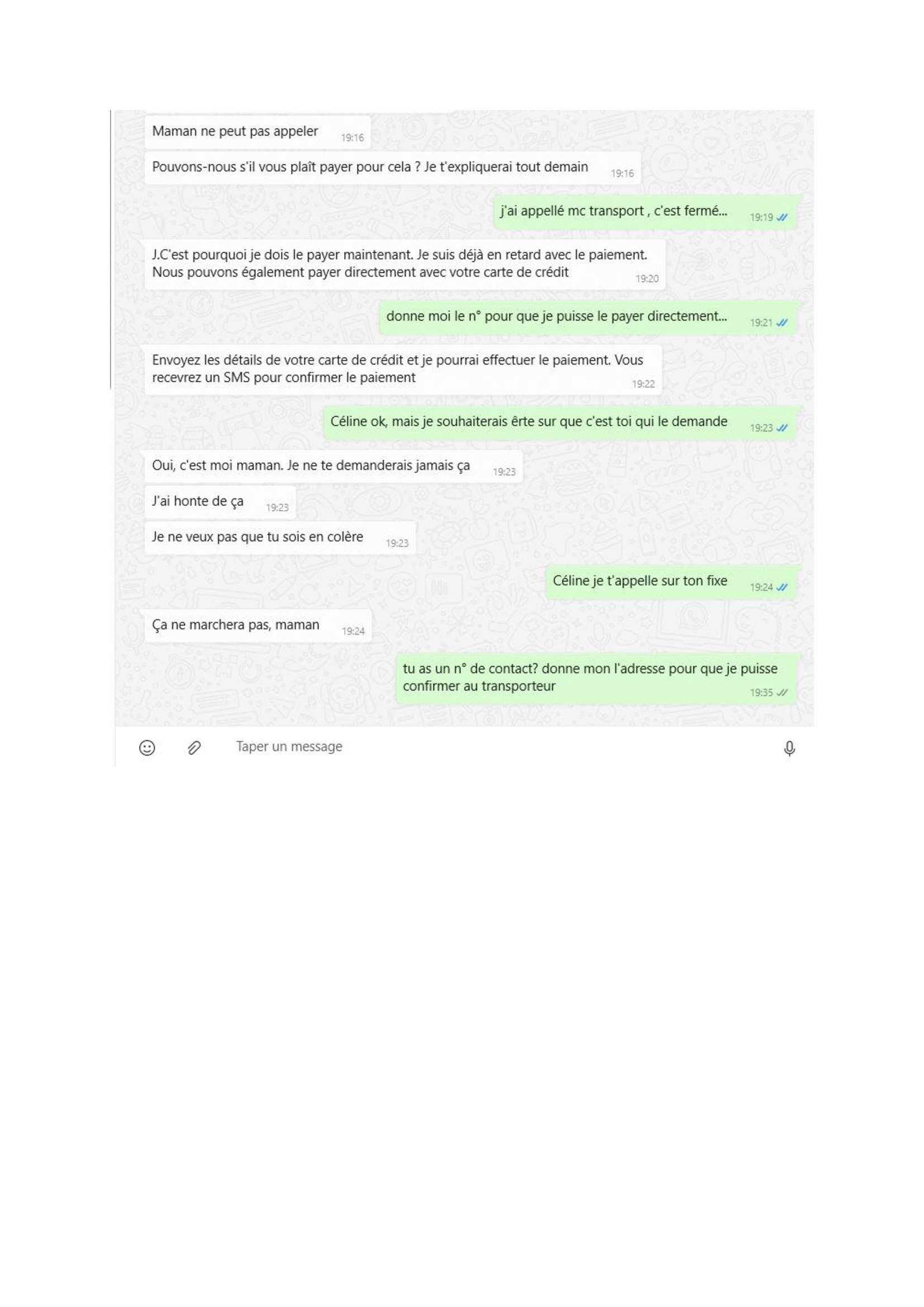 J Ai Eu Un Sms Du Par Quelqu Un Qui S Est Fait Passer P